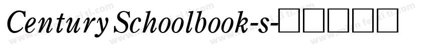 Century Schoolbook-s字体转换